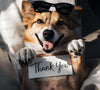 "Thank You Pup with Sunglasses Photo PNG, JPEG, PDF"