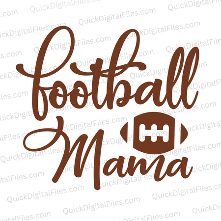 Football mama SVG design
