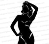 "Sexy Woman Body SVG Silhouette"