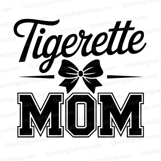 Tigerette Mom SVG PNG PDF | Cheer Mom Digital Download