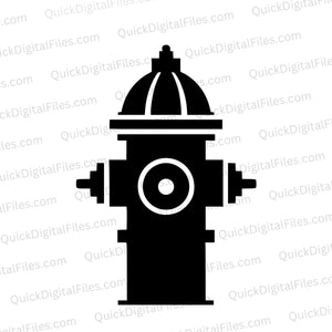 Simple Fire Hydrant Silhouette SVG