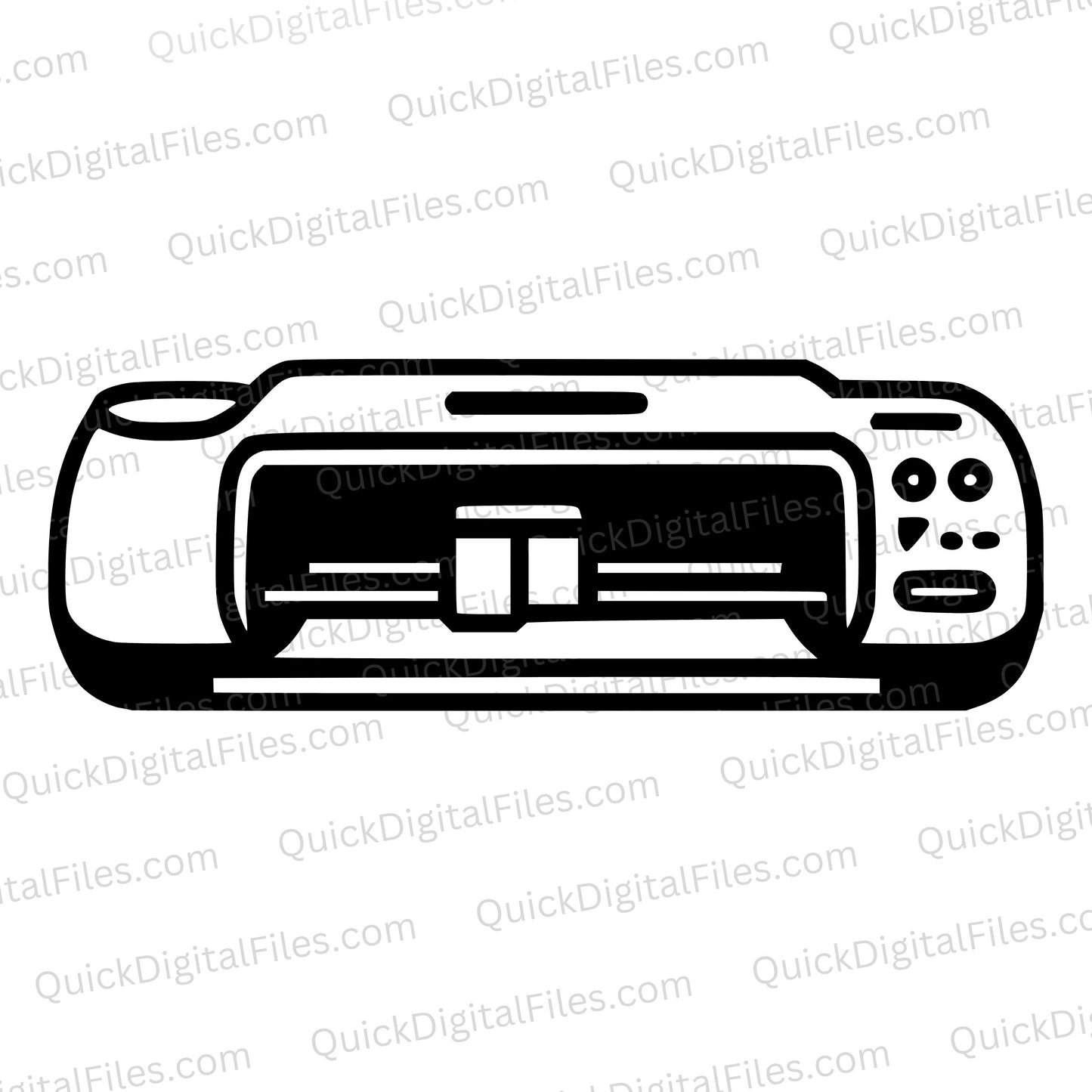 Cricut Machine SVG Vector Illustration
