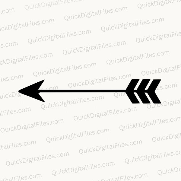 Black Arrow SVG Graphic