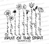 Fruit of the Spirit - Galatians 5:22 - SVG