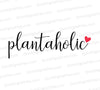 Plantaholic cursive font SVG with red heart