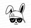 Cool bunny with sunglasses SVG graphic for Cricut projects