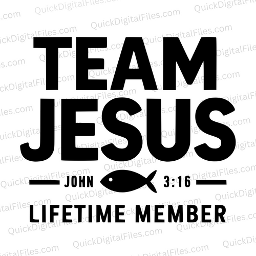 Team Jesus: SVG PNG JPEG PDF