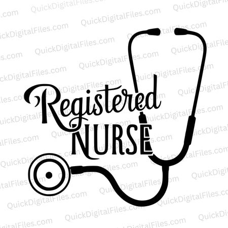 Registered Nurse Stethoscope Illustration svg png jpeg