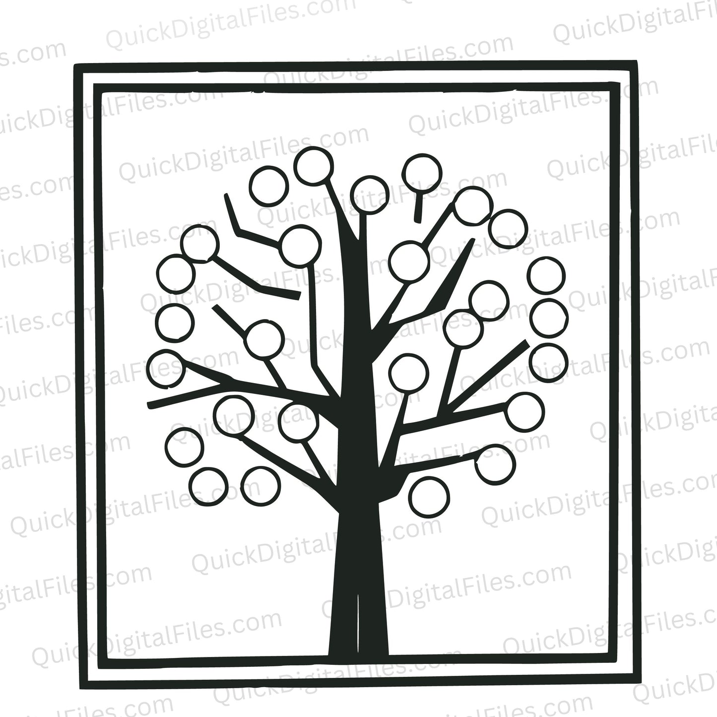 Modern botanical SVG illustration for creative home decor and apparel