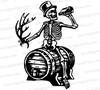 "Skeleton Whiskey Baron Graphic in SVG, PNG, JPEG, PDF"