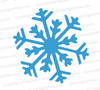 "Light Blue Snowflake SVG for Winter Crafting"