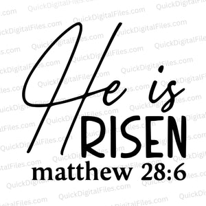 He is RISEN Christian SVG Design
