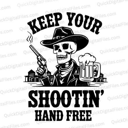 Keep Your Shootin' Hand Free SVG
