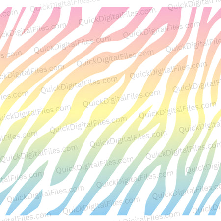 Free Rainbow Zebra Stripes PNG