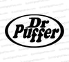 "Dr. Puffer" marijuana-themed parody logo SVG for cannabis culture enthusiasts.