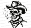 "Cowboy Skull Design SVG PNG JPEG PDF"