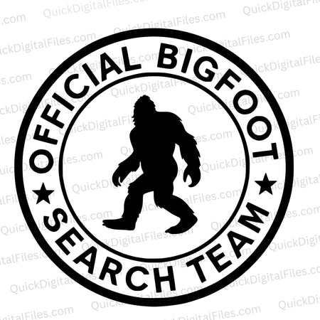 Official Bigfoot Search Team Emblem SVG