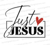 Just JESUS Cursive Text SVG
