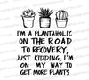 Plantaholic Potted Plants Illustration - Digital Art Download svg png jpeg