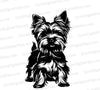 Simple Yorkshire Terrier Silhouette SVG