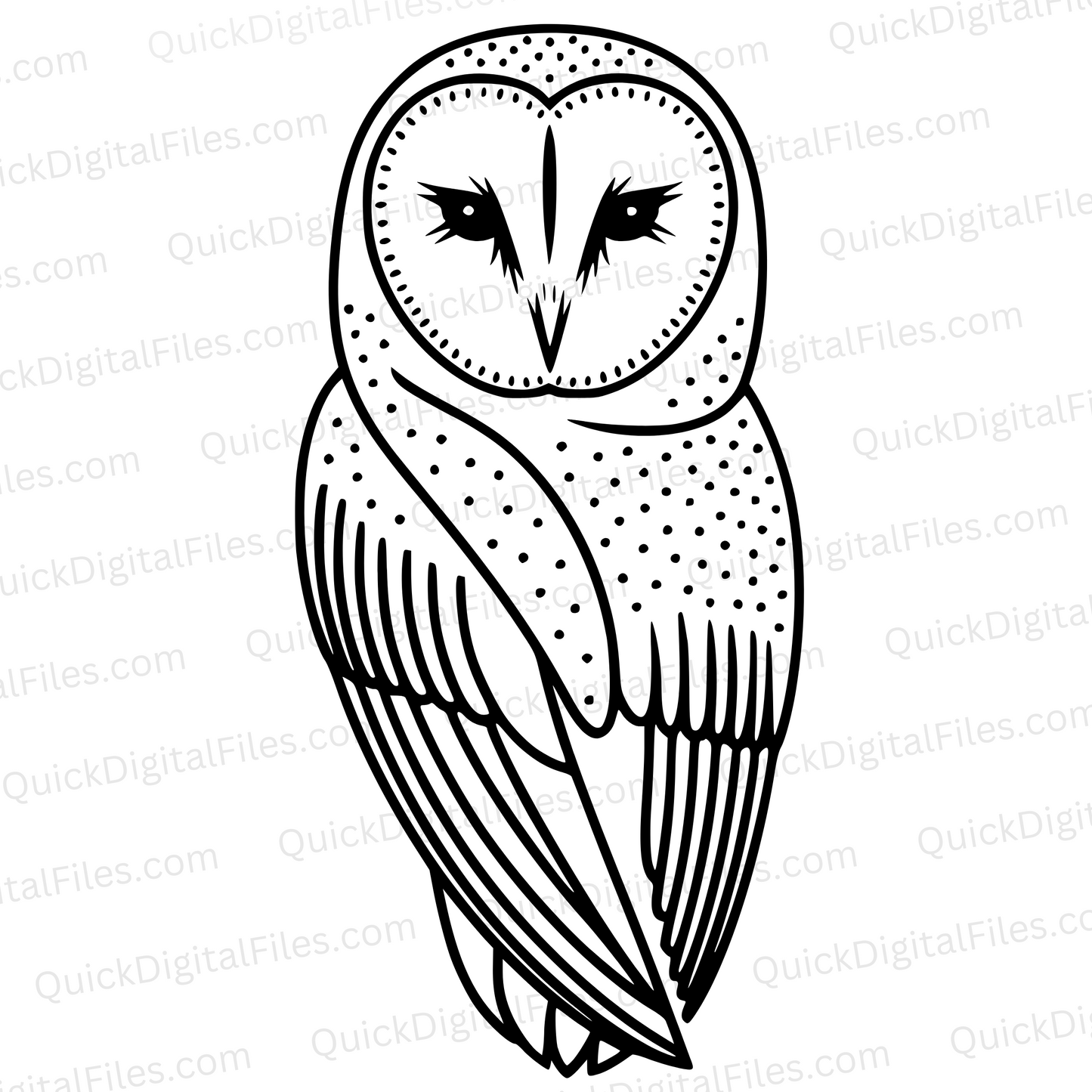 Barn Owl SVG

