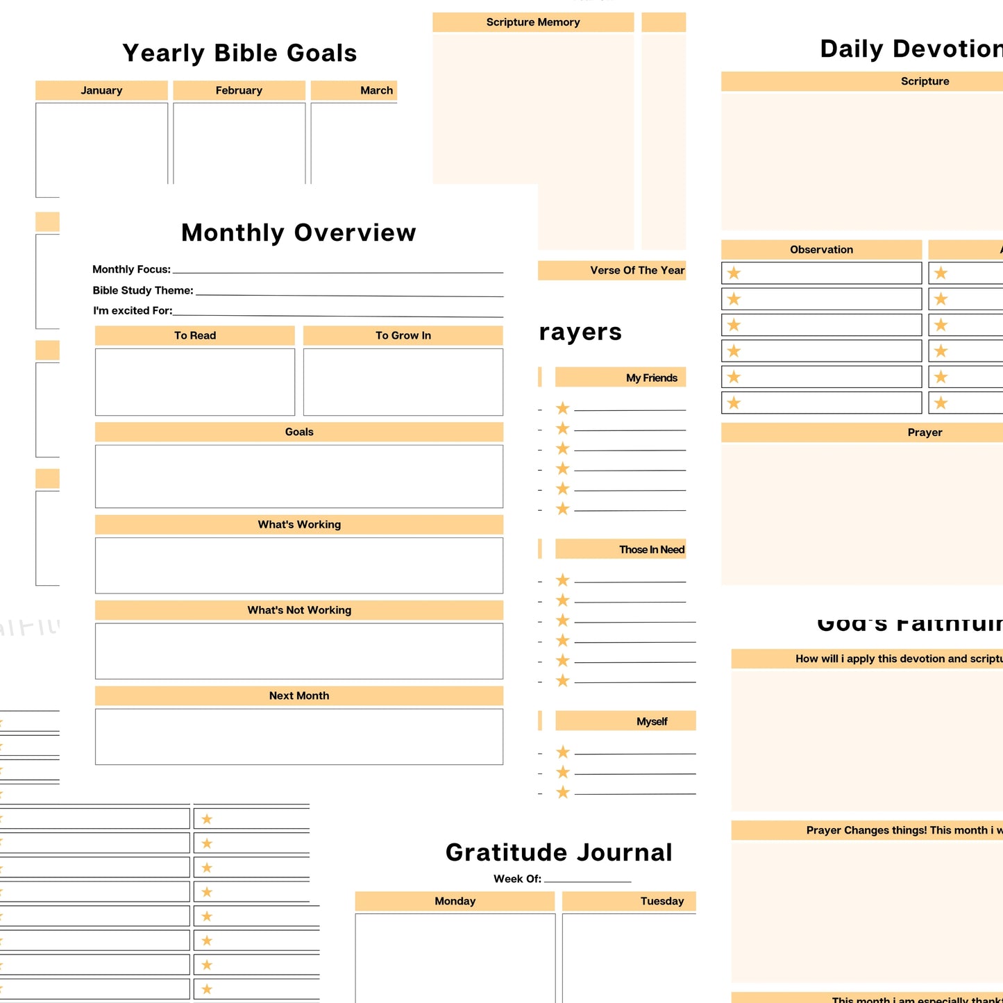 Devotional Planner PDF – Daily Faith, Prayer & Scripture Journal
