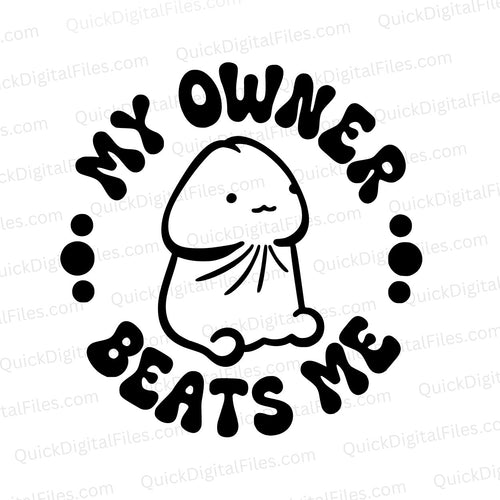 Penis - My Owner Beats Me: Adult SVG