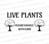 Live plant shipping label for thermal printer PDF
