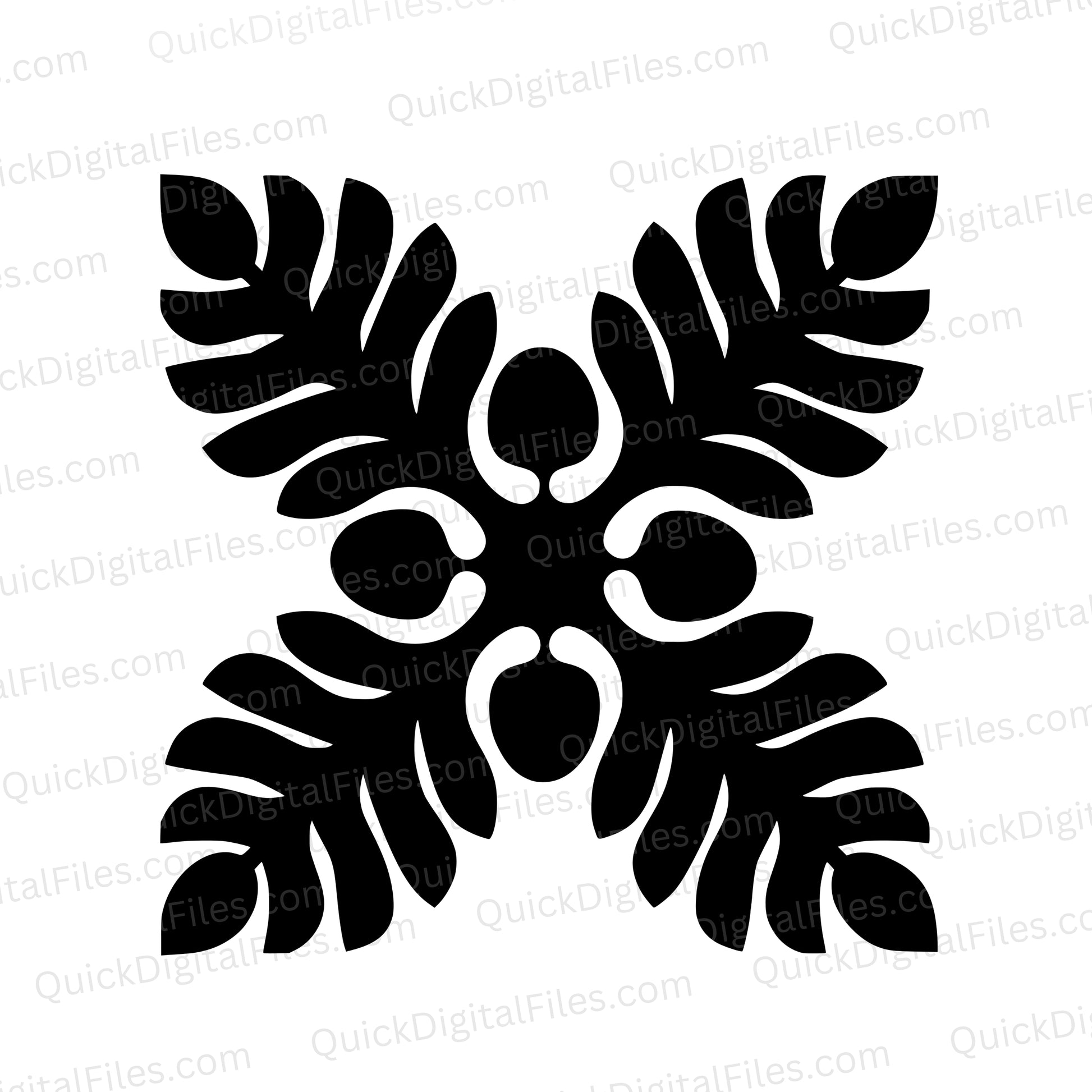 Hawaiian Quilt SVG – Polynesian Quilt Block Cutting File for Cricut

