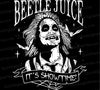 "Beetlejuice Showtime SVG graphic featuring the iconic character in silhouette style"