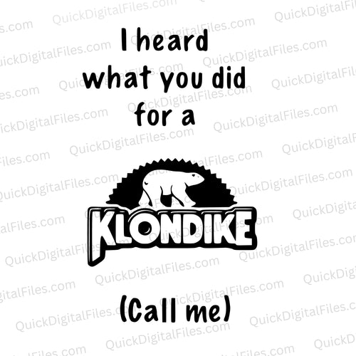 Klondike Call Me: SVG