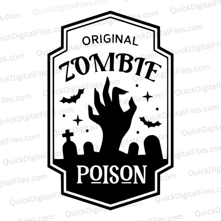 "Original Zombie Poison silhouette SVG"