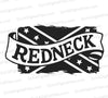 "Vintage REDNECK Banner with Confederate Flag SVG"