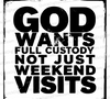 "God Wants Full Custody Christian Typography Graphic SVG, PNG, JPEG, PDF"