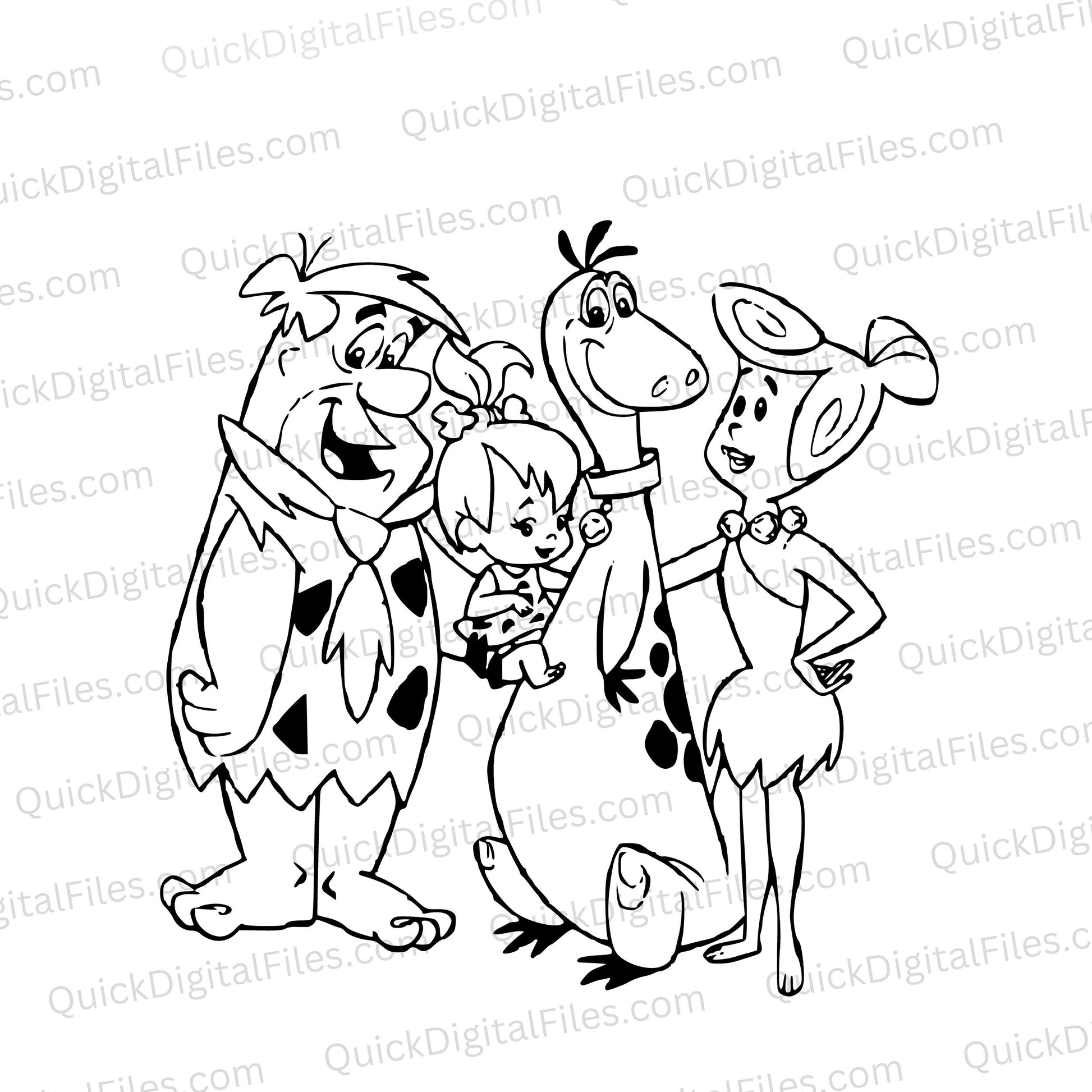 Barney and Betty Rubble Graphic