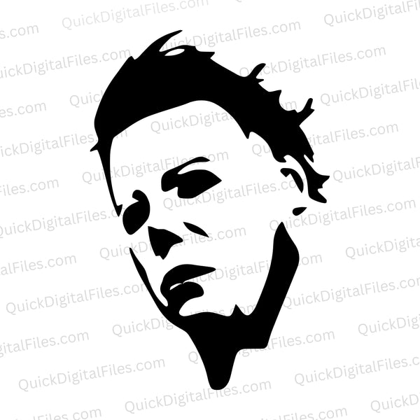 "Iconic Michael Myers silhouette from the 1978 Halloween movie"