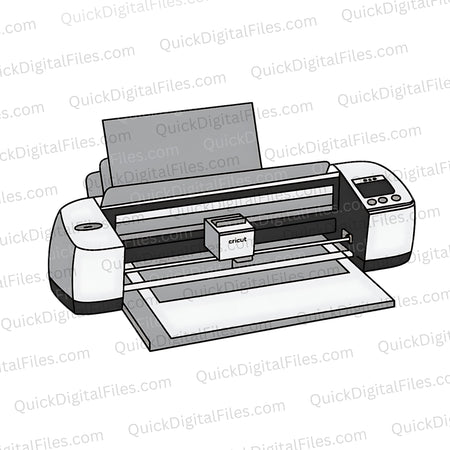 Cricut Machine PNG Graphic for Craft Projects
