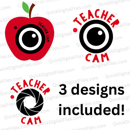 Teacher Cam - Bundle: PNG SVG DXF