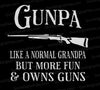 Gunpa Rifle Graphic for Dark Backgrounds SVG
