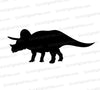 Triceratops clipart silhouette for Cricut projects.
