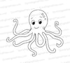 Octopus SVG for Cricut - Black Silhouette Design
