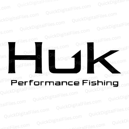 Huk Performance Fishing logo on a white background