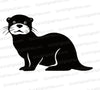 Simple Otter Silhouette SVG