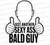 Faceless Sexy Bald Guy SVG
