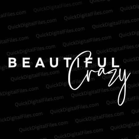 "Beautiful Crazy Minimalist Text Design"