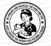 "Inspirational Nurse Holding Newborn Baby Emblem SVG, PNG, JPEG"