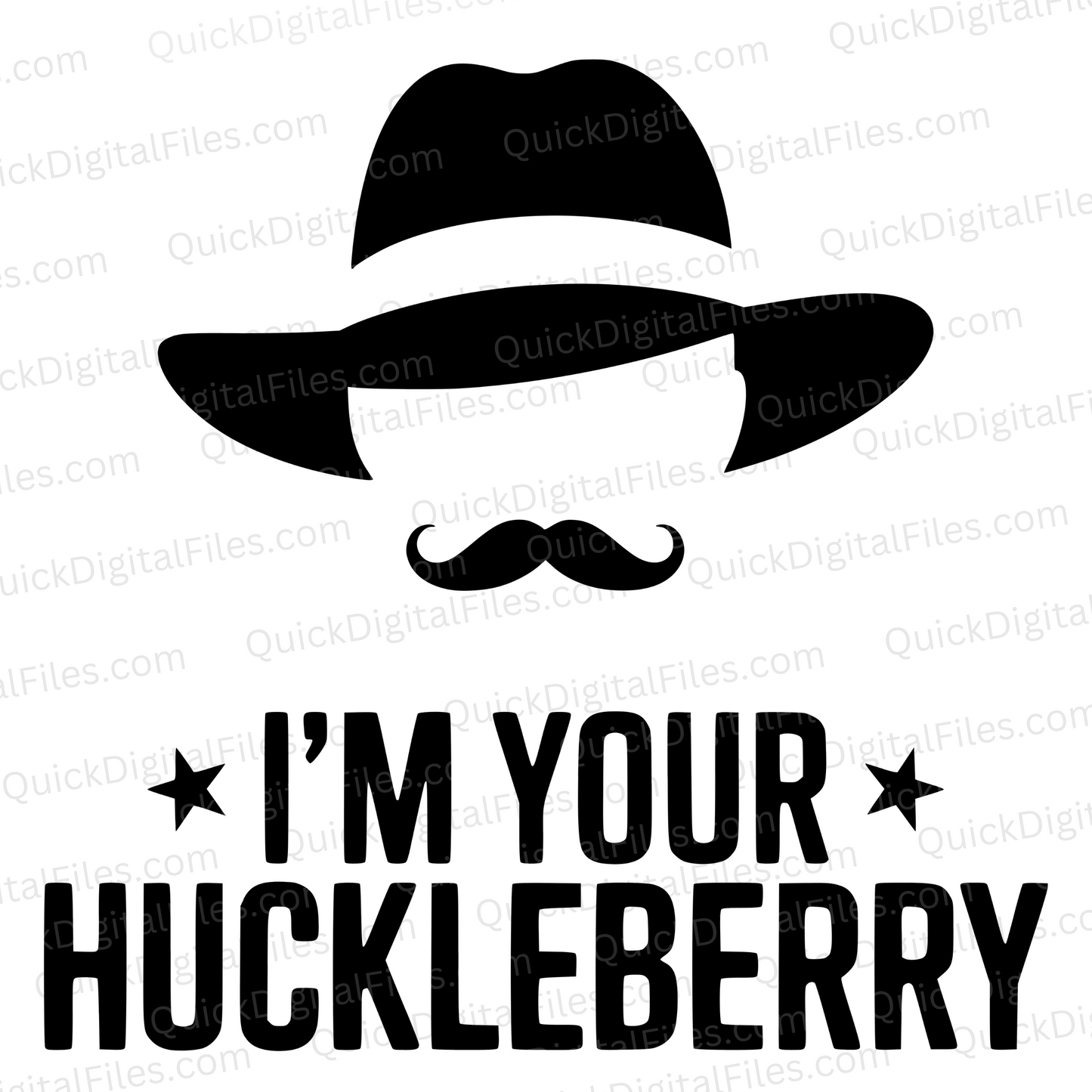 Doc Holliday SVG | I’m Your Huckleberry Western Silhouette