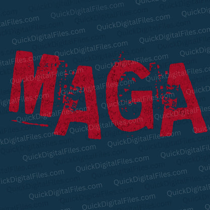 MAGA vintage distressed text PNG
