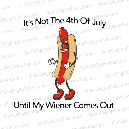 Patriotic wiener graphic for 4th of July celebrationsPatriotic wiener graphic for 4th of July celebrations