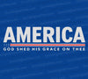 "America God Shed His Grace On Thee Patriotic Design"